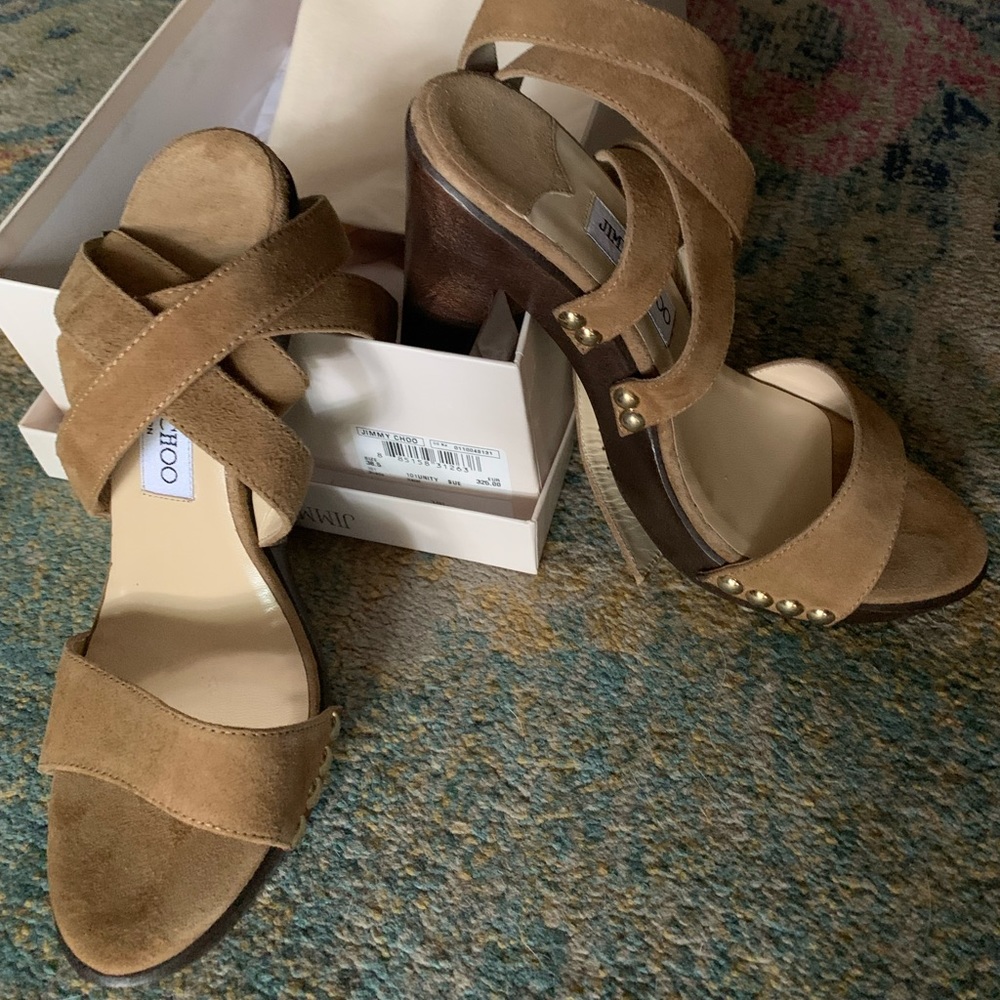 Jimmy Choo Unity Suede Sandals